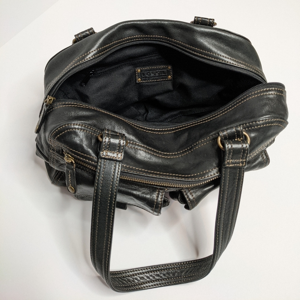 [❌ SOLD] FOSSIL Black Shoulder Purse Handbag - Picture 8 of 15